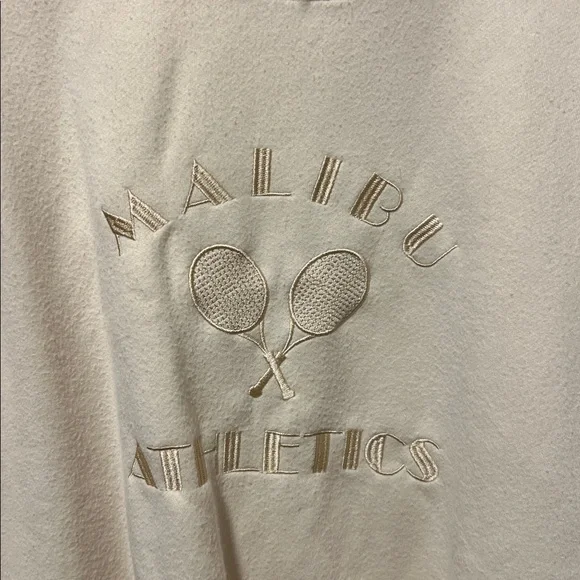 NWT * Cream Malibu Athletics Sweatshirt Size XL - Picture 2 of 4